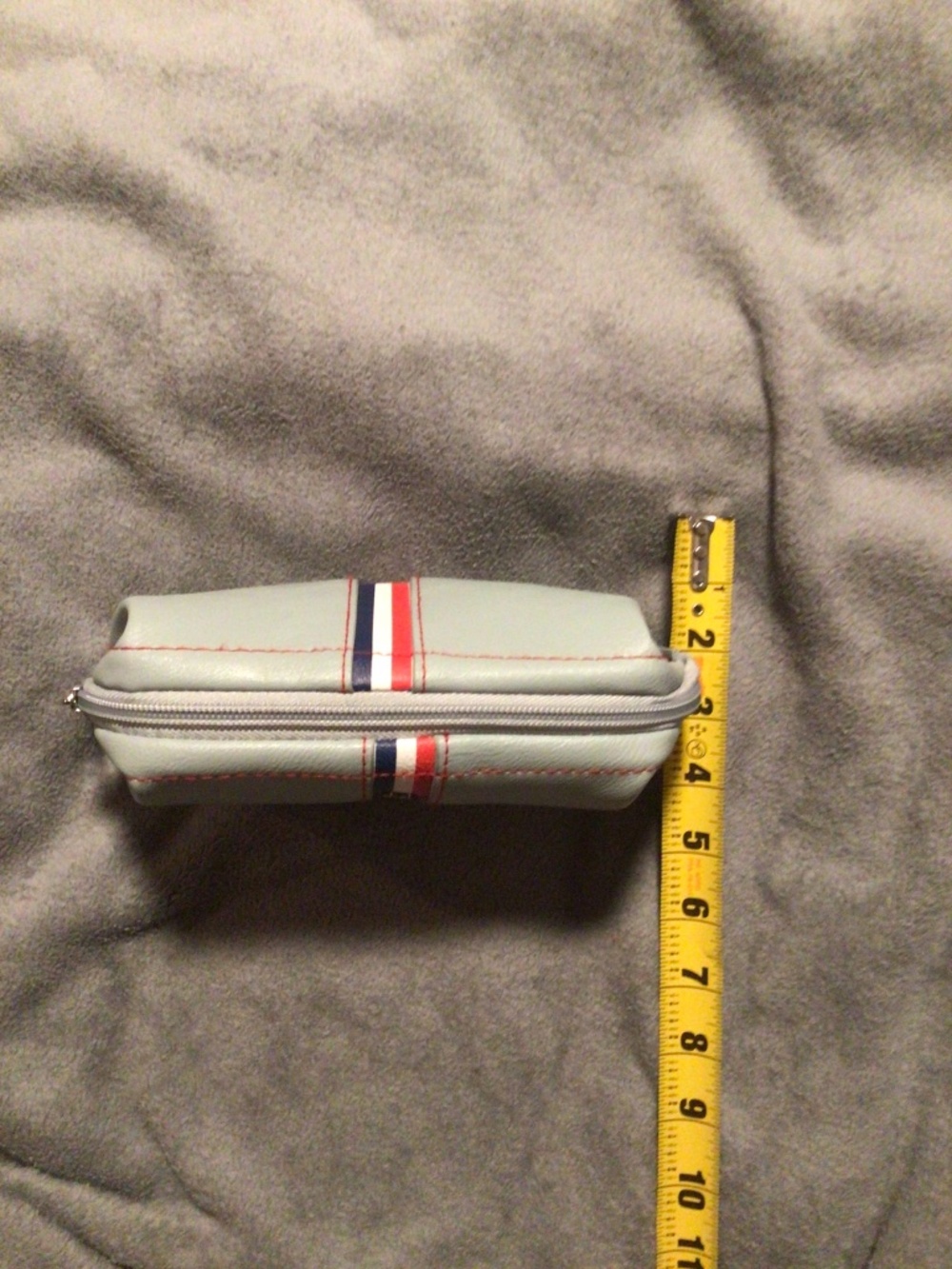 American Airlines 100th Anniversary Amenity Kit Bag Grey Red Blue - Picture 5 of 13